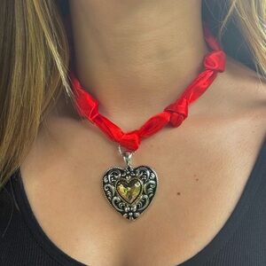 Handmade Scarf Tie Necklace